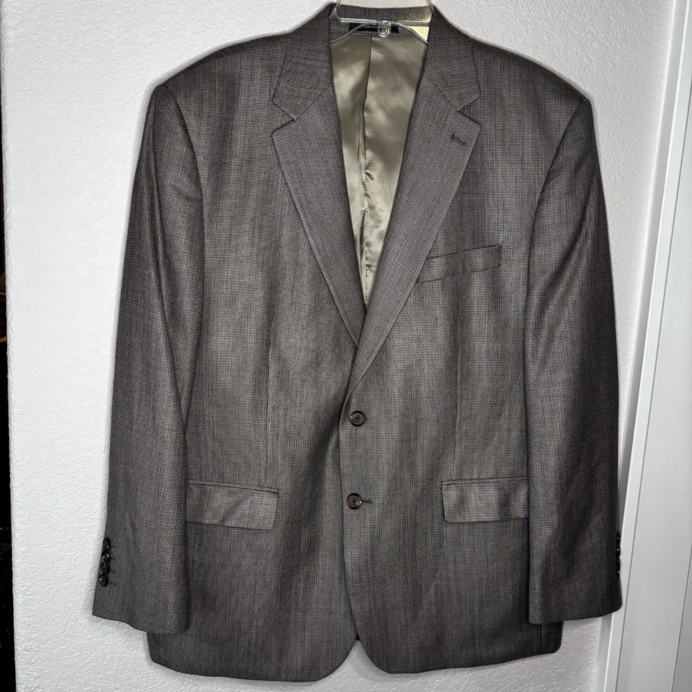 Ralph Ralph Lauren Men's Silk Wool Blazer Brown Size 46R Old Money Quiet Luxury